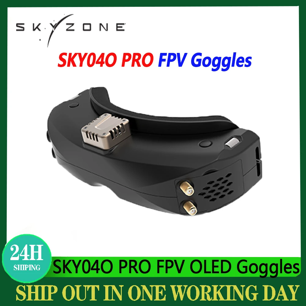 Skyzone Sky04O Pro Fpv Goggles - Sky04o pro SKYZONE-OLED fpvゴーグル,5.8ghz,48ch steadyviewレシーバー,解像度1280x720,60fps,リフレッシュレート,ヘッドトラッカー