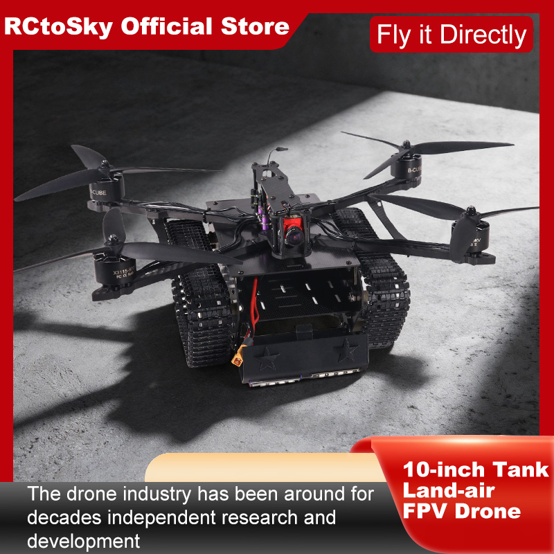 B-CUBE 10 インチ タンク ランドエア FPV ドロ - Foxeer Reaper Extreme 2.5W Vtx のレビューと価格