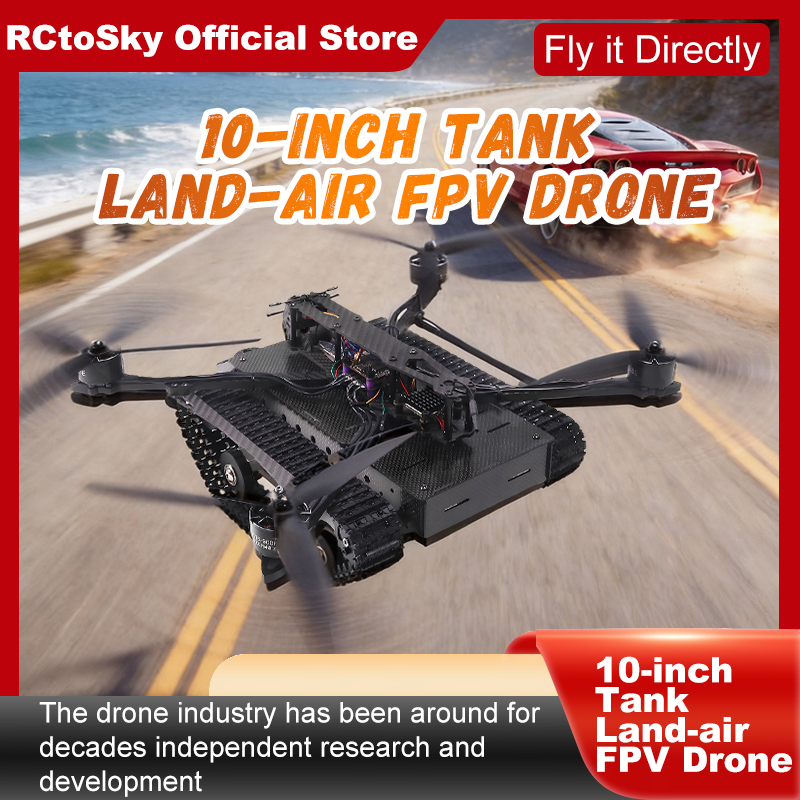 B-CUBE 10 インチ タンク ランドエア FPV ドロ - Foxeer Reaper Extreme 2.5W Vtx のレビューと価格